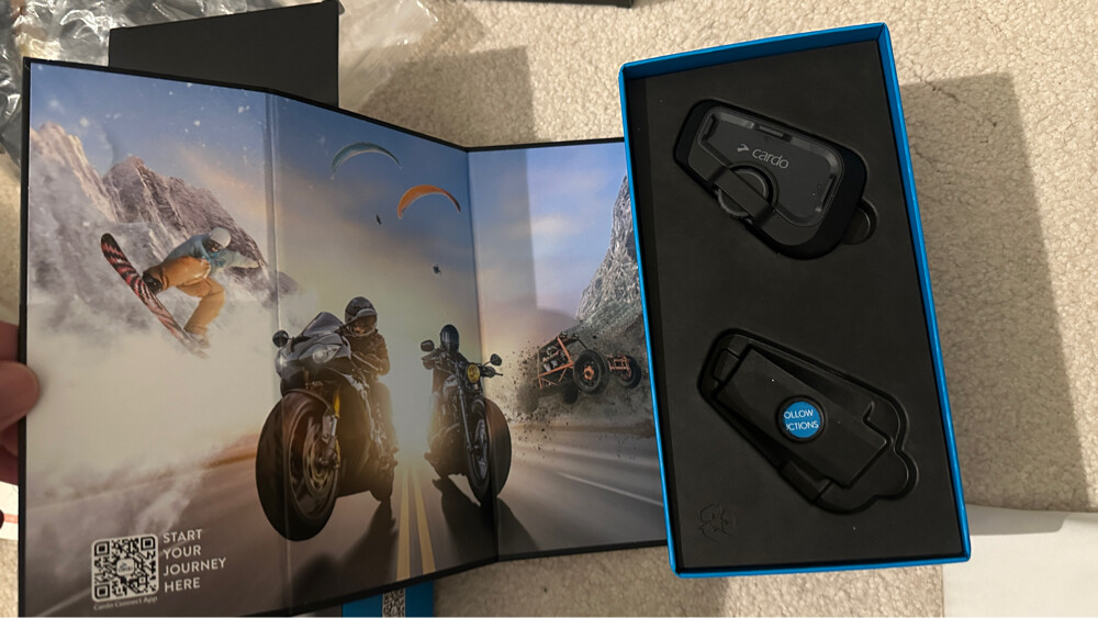 motorcycle bluetooth cardo 4x - 1