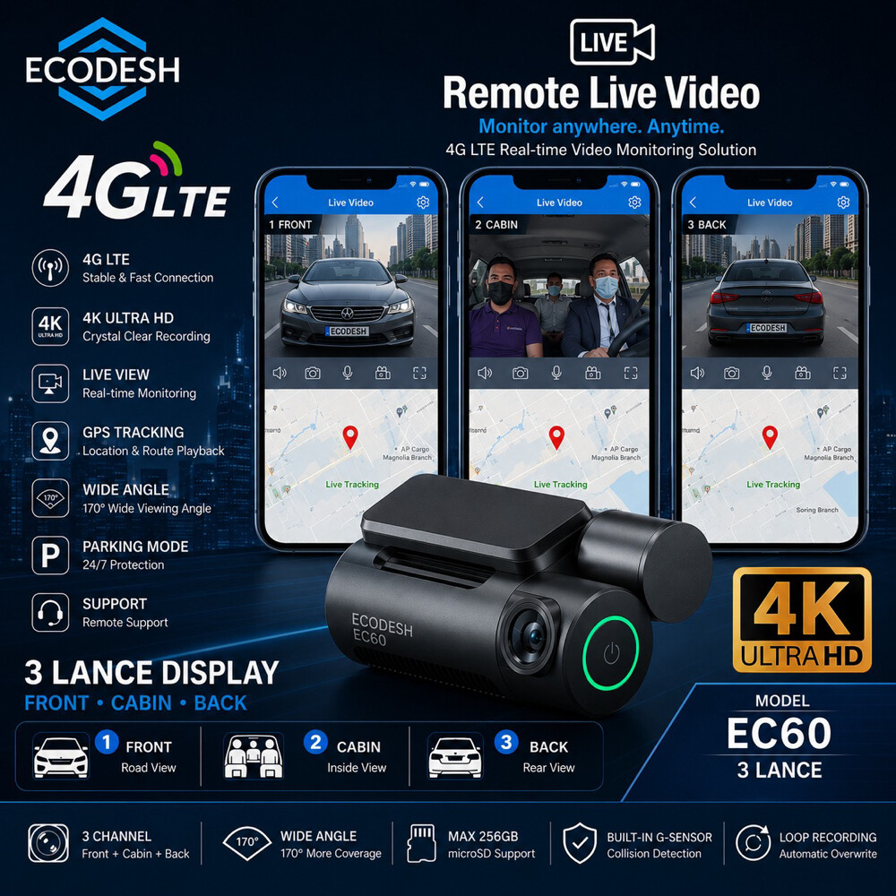 3 CHANNELS DASH CAM - 5