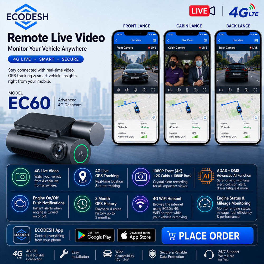 3 CHANNELS DASH CAM - 6