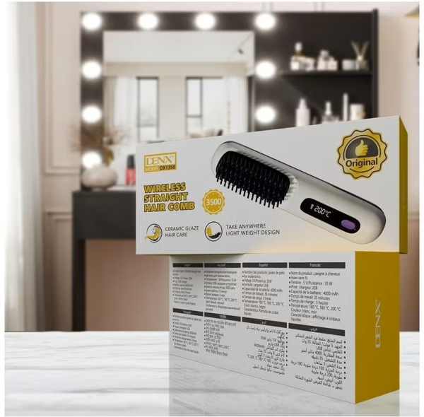 DENX Wireless Hair Straightening - 4