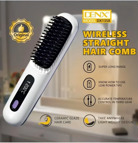 DENX Wireless Hair Straightening - 2