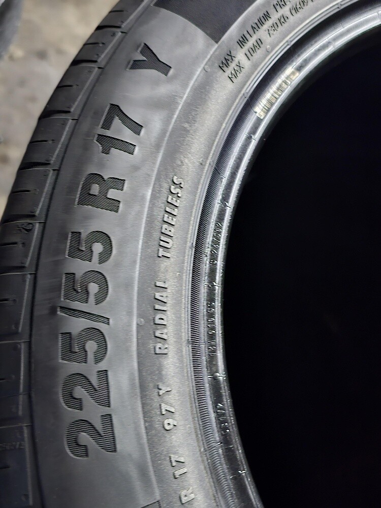 225-55-17,,, continental brand - 5