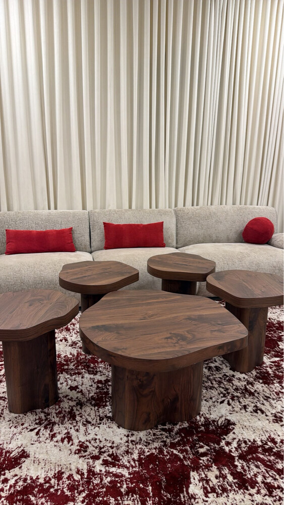 woody style tables living room  - 2