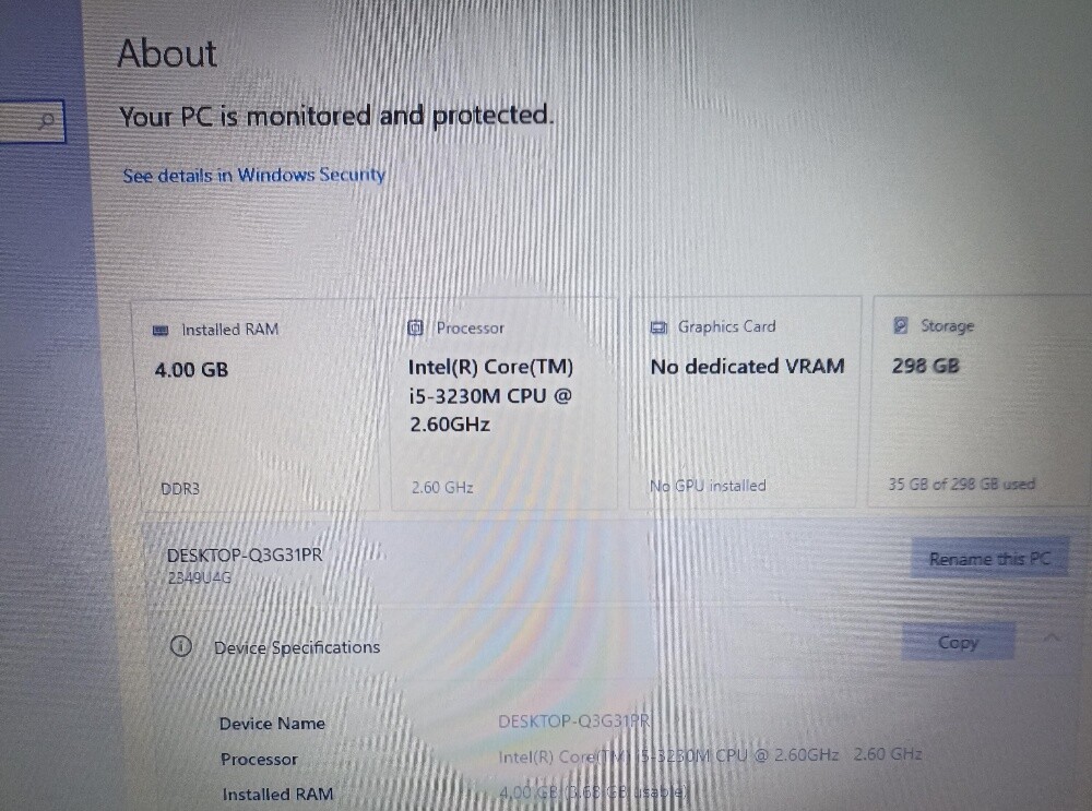 Lenovo corei5 - 2