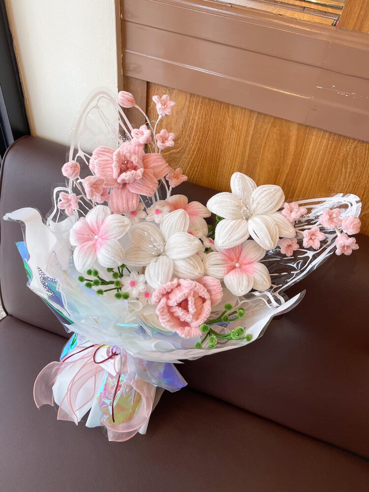 100% handmade flowers  - 12