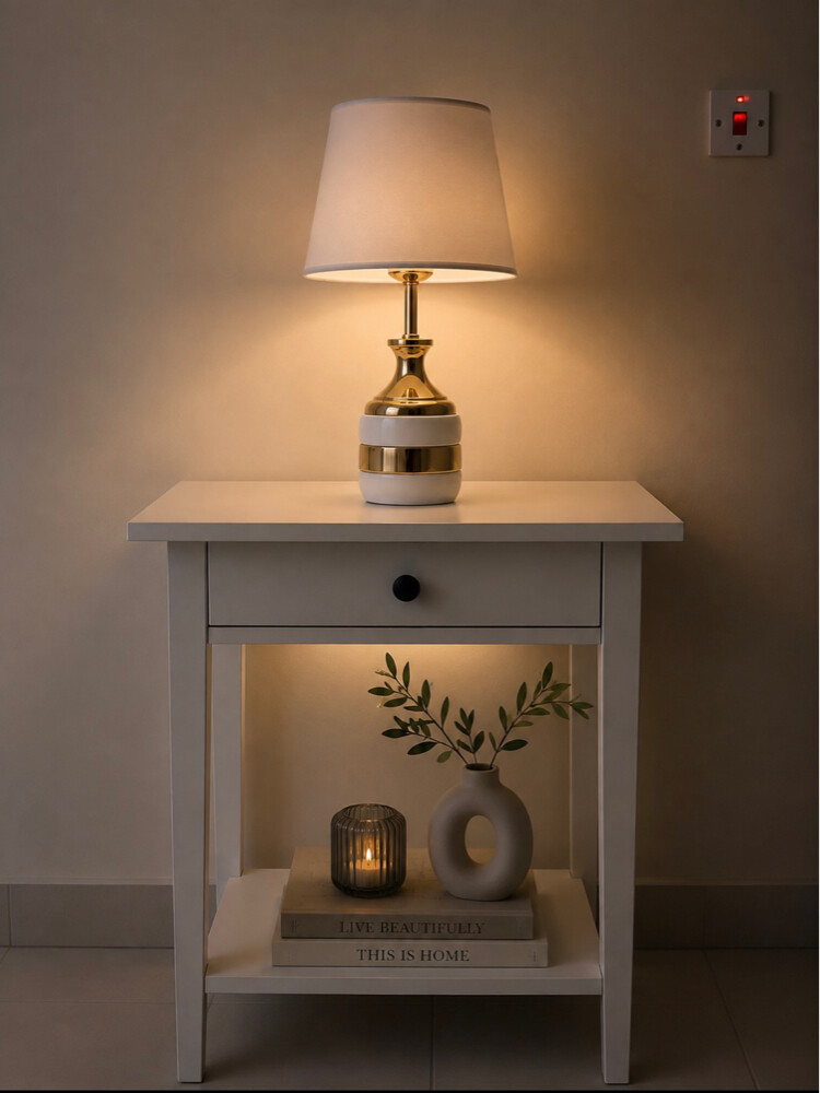 TV, TV Table, Table & chair beside - 3