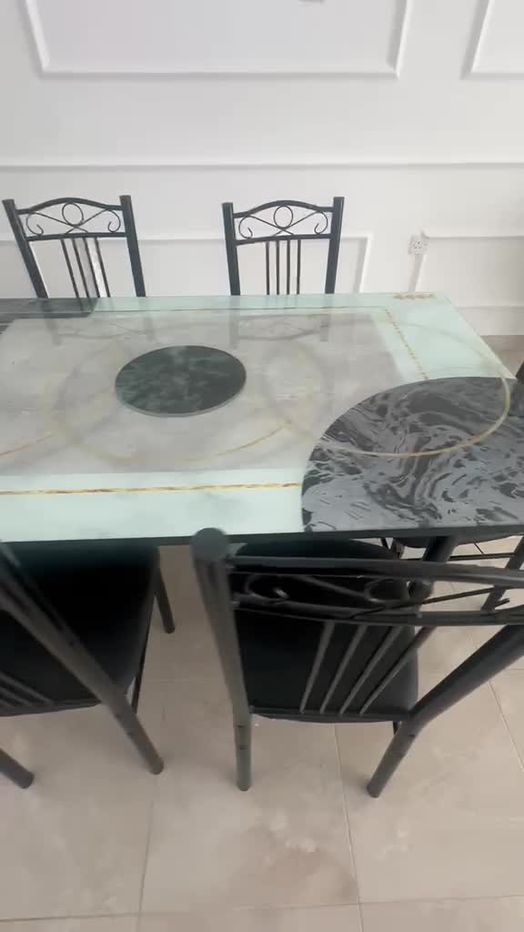 Dining table with 6 chairs - 2