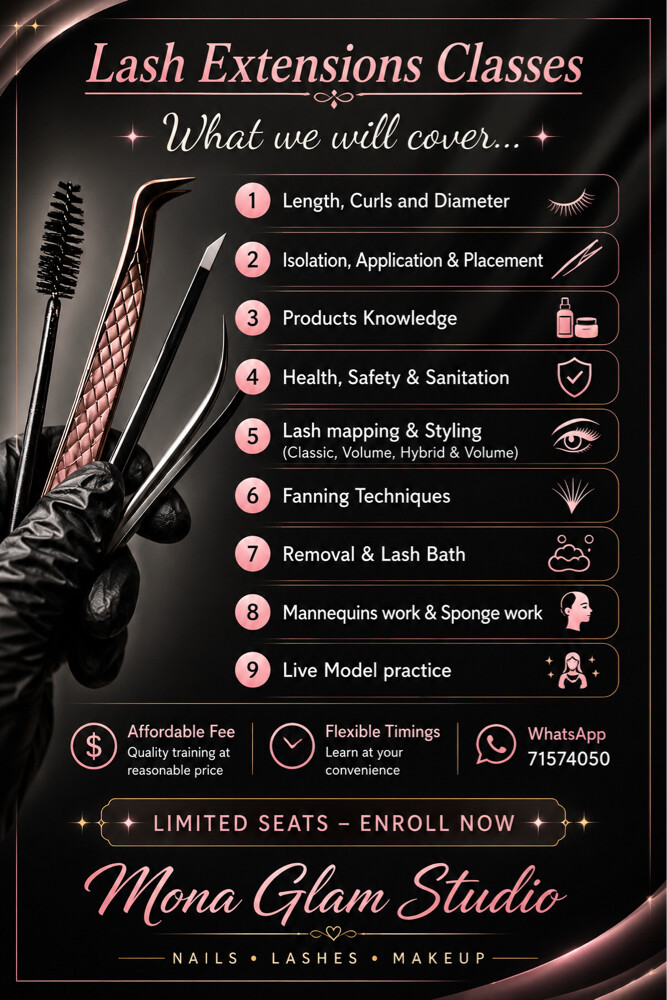 Nail-Lashes & Makeup classes  - 6