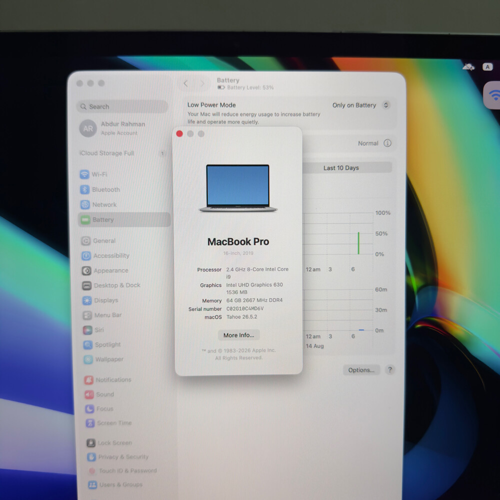 MacBook Pro 16" — 64GB RAM | 1TB - 4