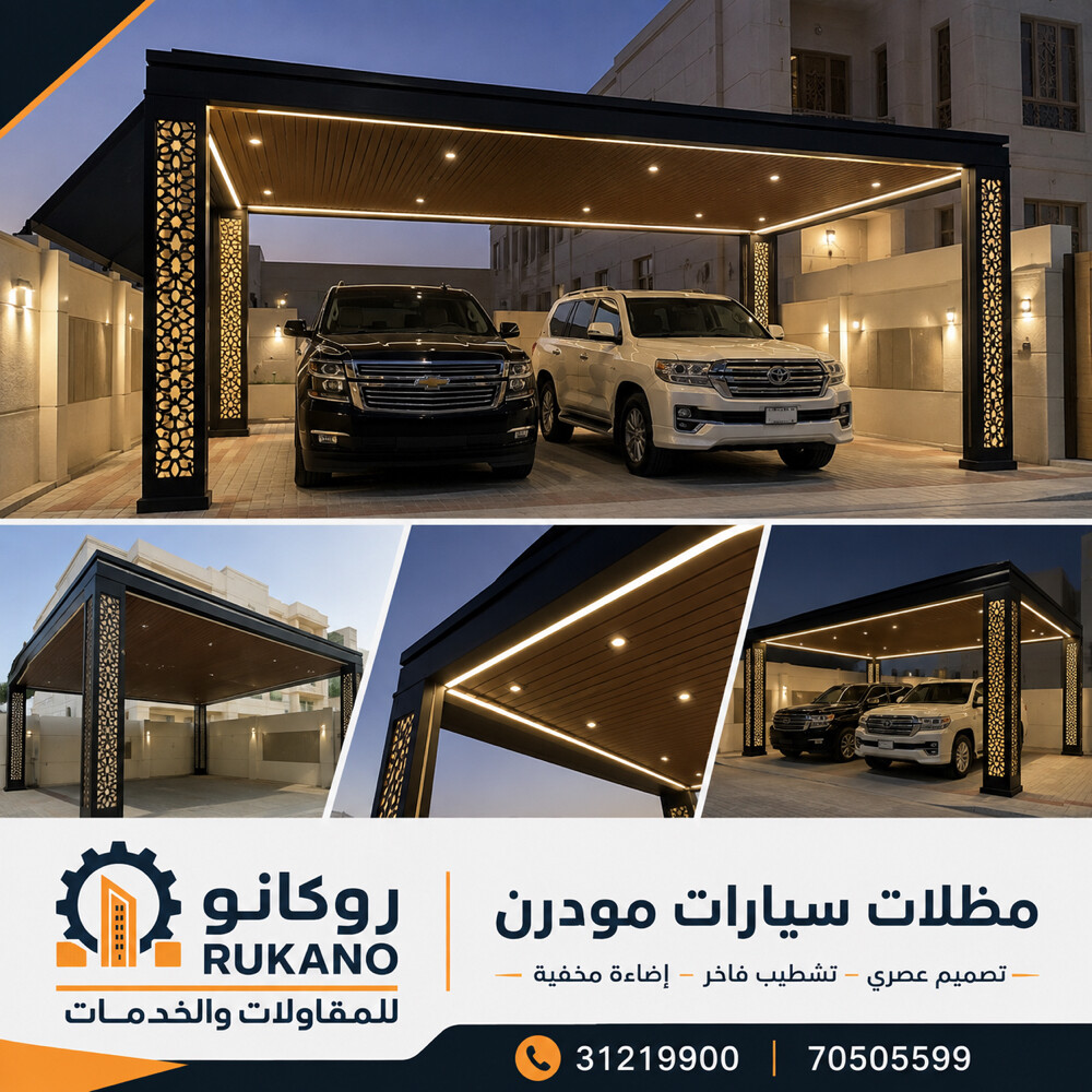 تصميم وتنفيذ مظلات السيارات الحدي - 3