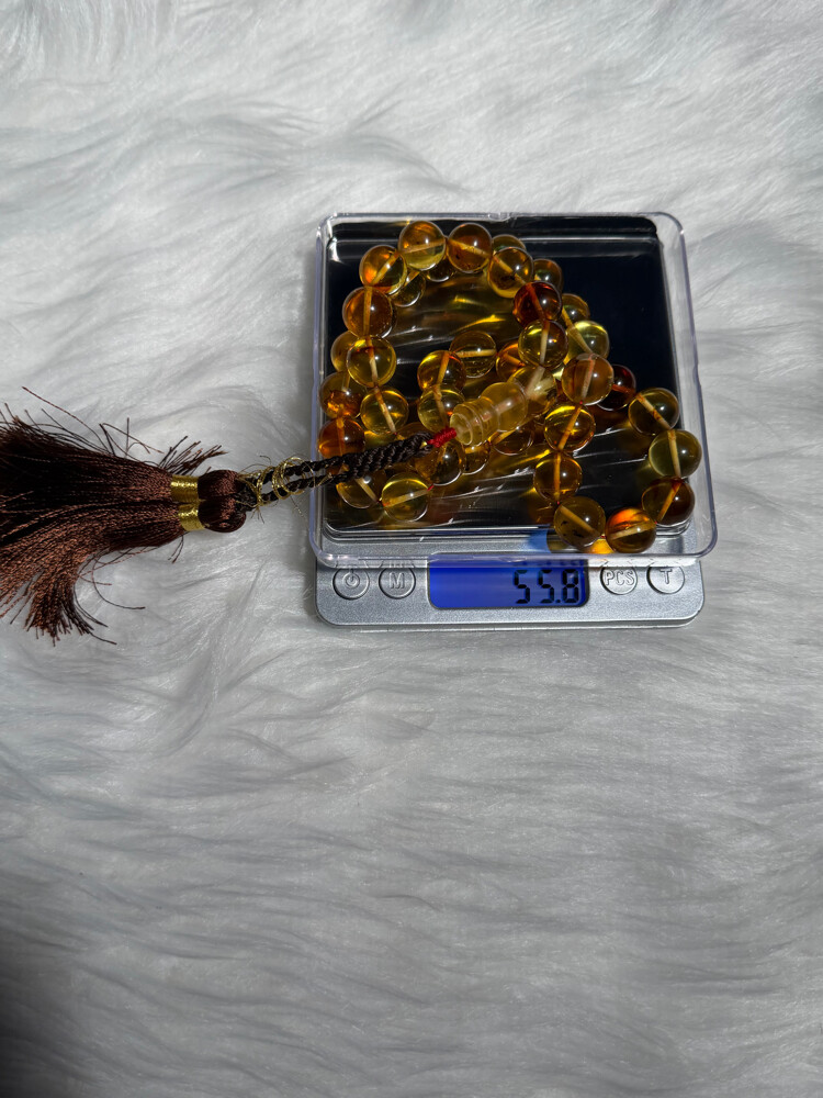 Natural Baltic Amber insect Misbaha - 2