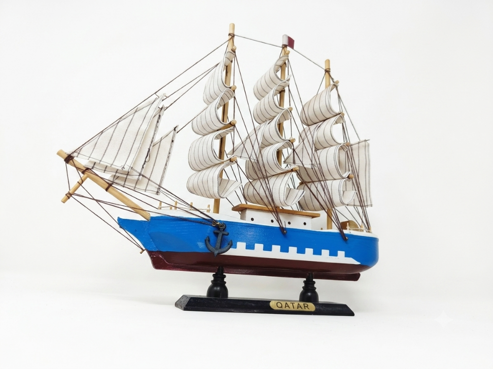 Decorative Wooden Boat - 2