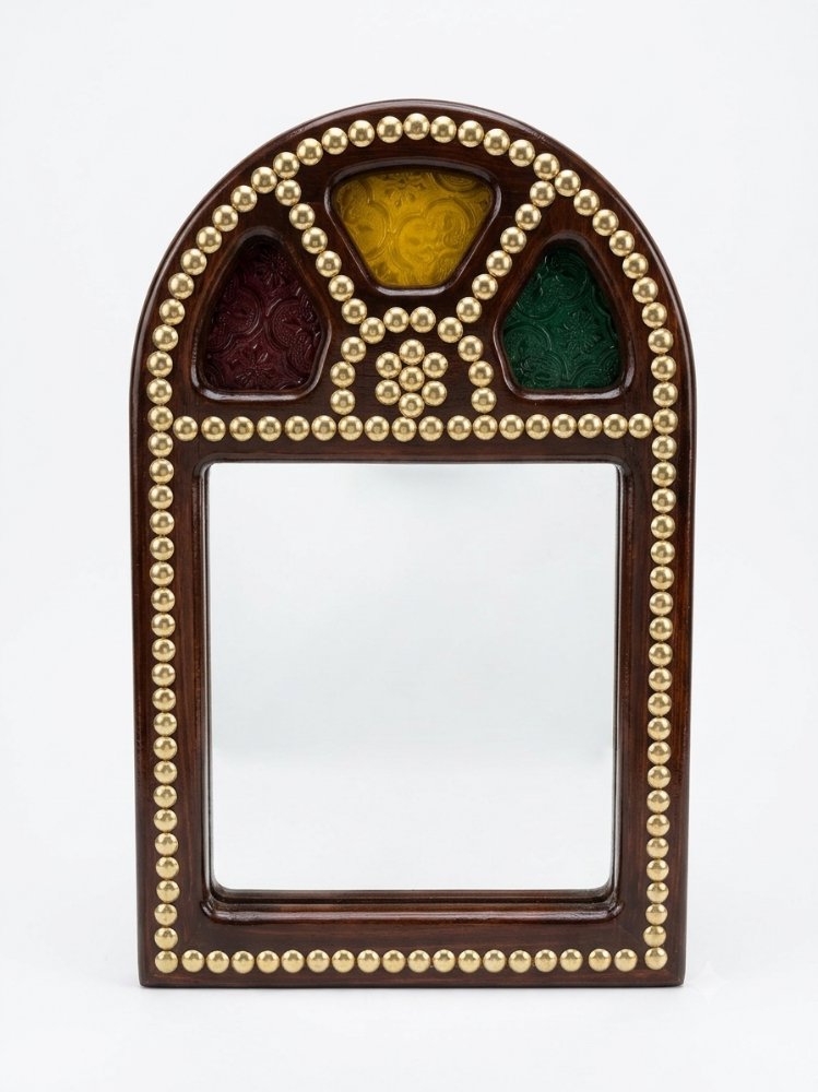 Wooden Mirror Made in Qatar - 1