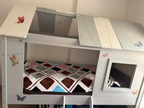 kids wood House Bed ( single Bed ) - 1