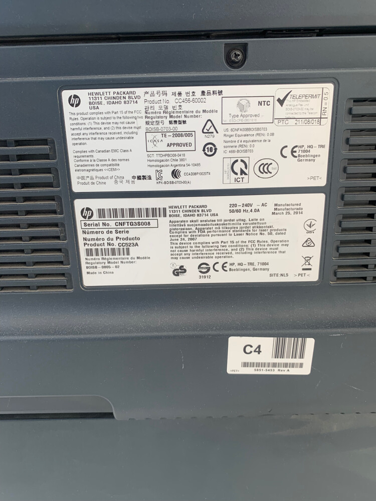  HP LASERJET 700 COLOR MFP Printer - 3