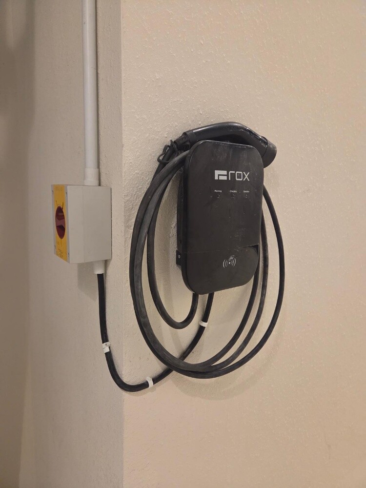 Electric car charger installation - 2