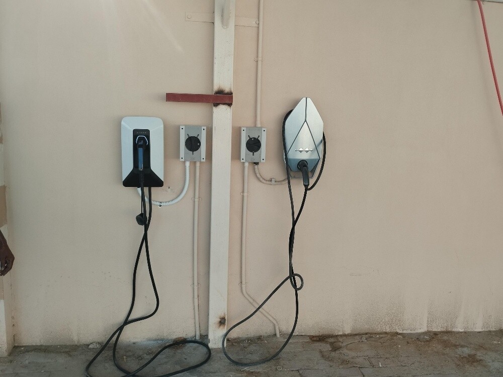 Electric car charger installation - 1