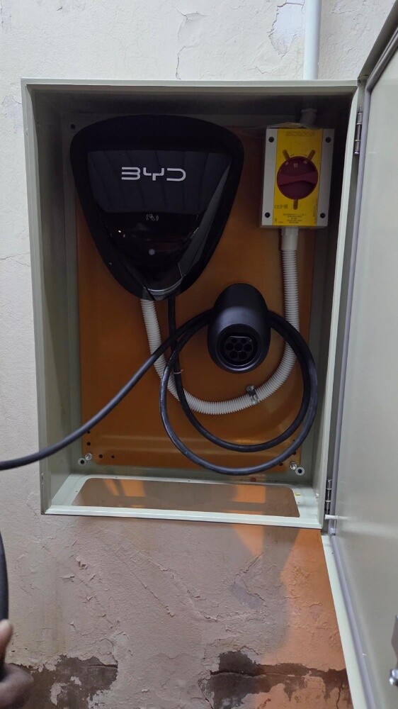 Electric car charger installation - 2