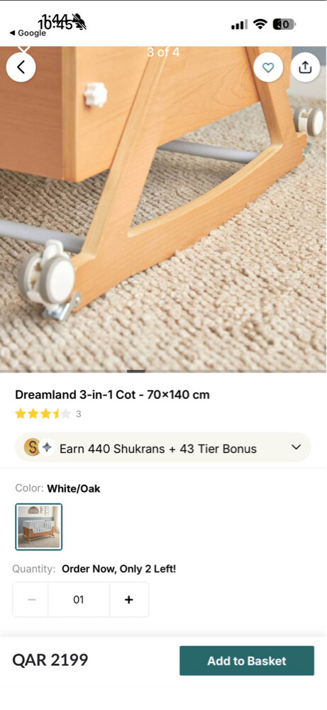 baby crib 3 in one - 3
