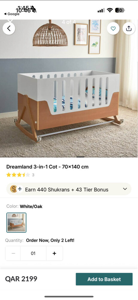 baby crib 3 in one - 4