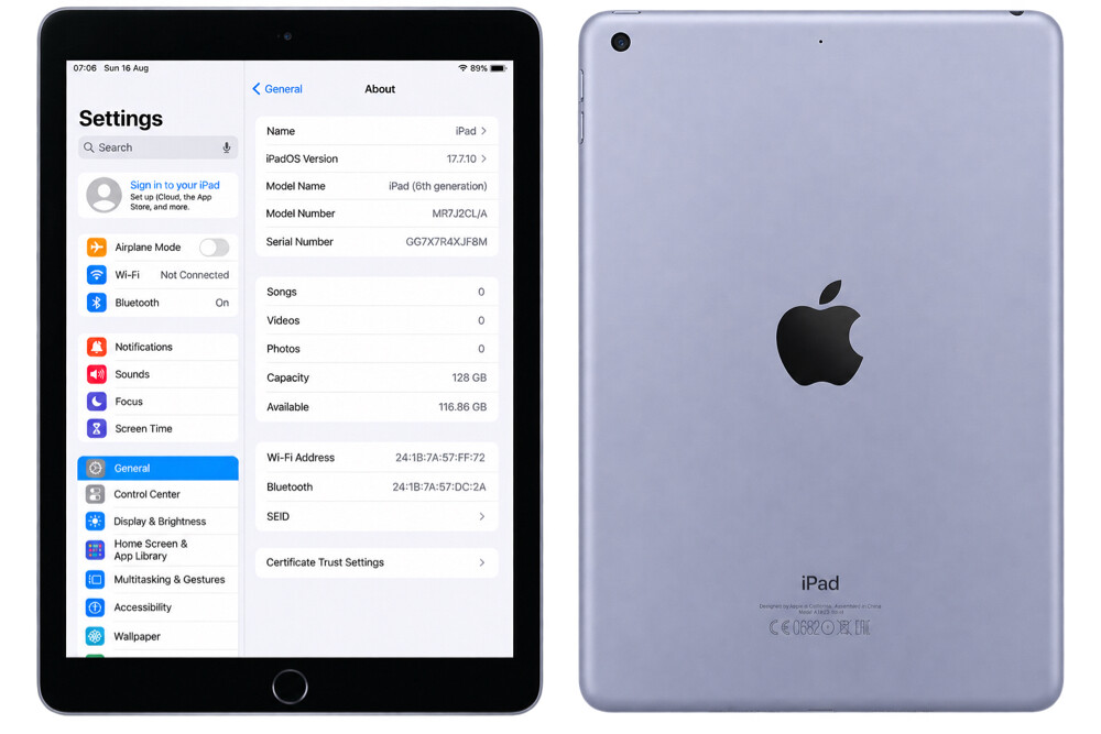 iPad 6th Generation – 128GB - 1