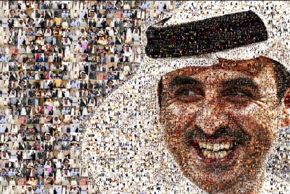 لوحة فاخرة لسمو الشيخ تميم - 2