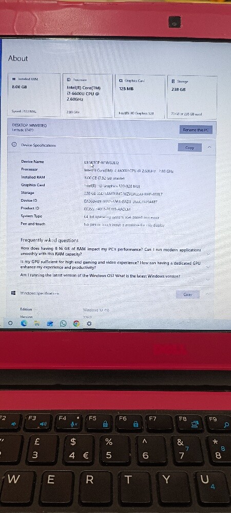 Dell Latitude E7470 – For Sale - 3