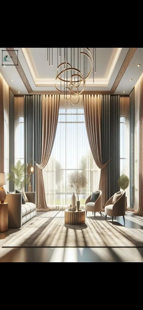New luxury model waby Window Curtai - 4