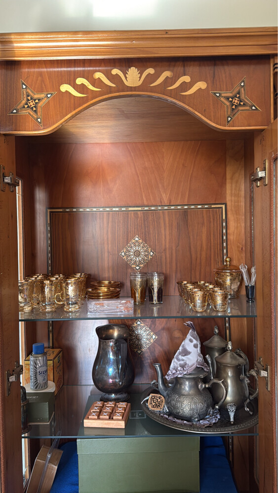 Dining table 4 pieces with pearl - 9
