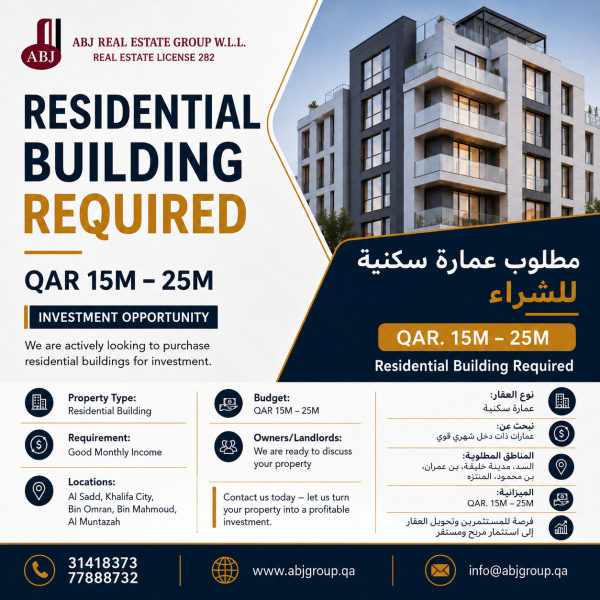 مطلوب مبنى سكني للاستثمار - 1