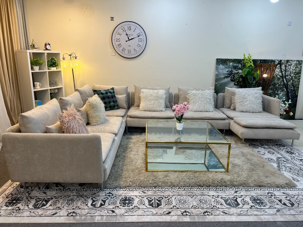 Ikea brand luxurious U shape sofa - 4