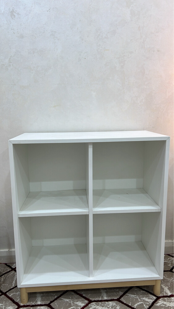 White 4-Cube Storage Unit - 1