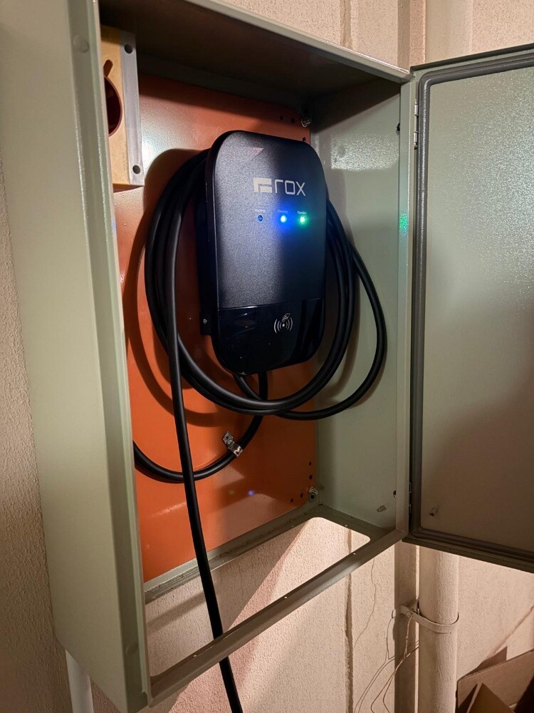 Electric car charger installation - 1