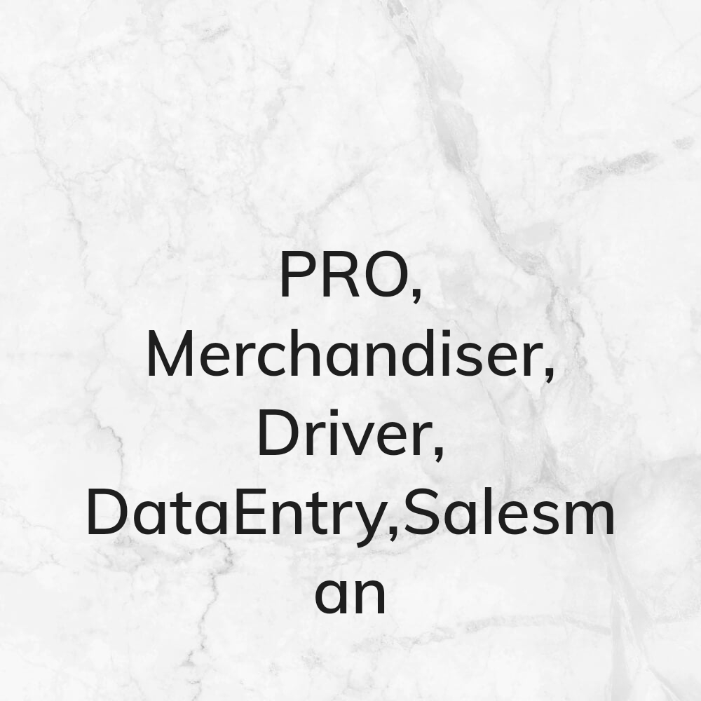 PRO, MANDOOB, Date entry, Salesman - 2