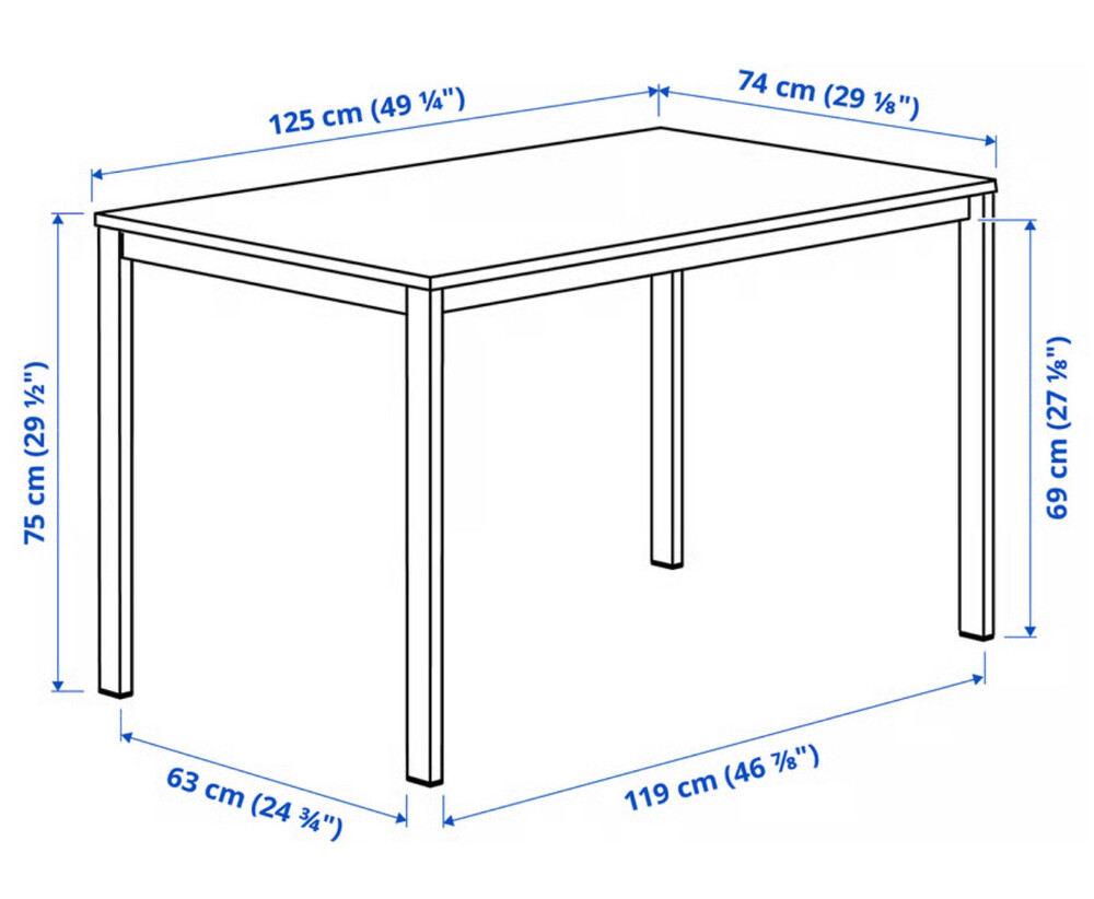 IKEA Dining table with 4 chairs for - 2