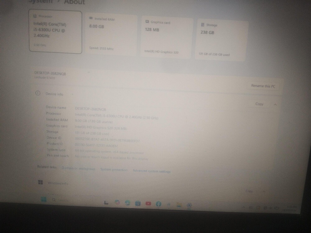 Dell Latitude E7470 Laptop - 4