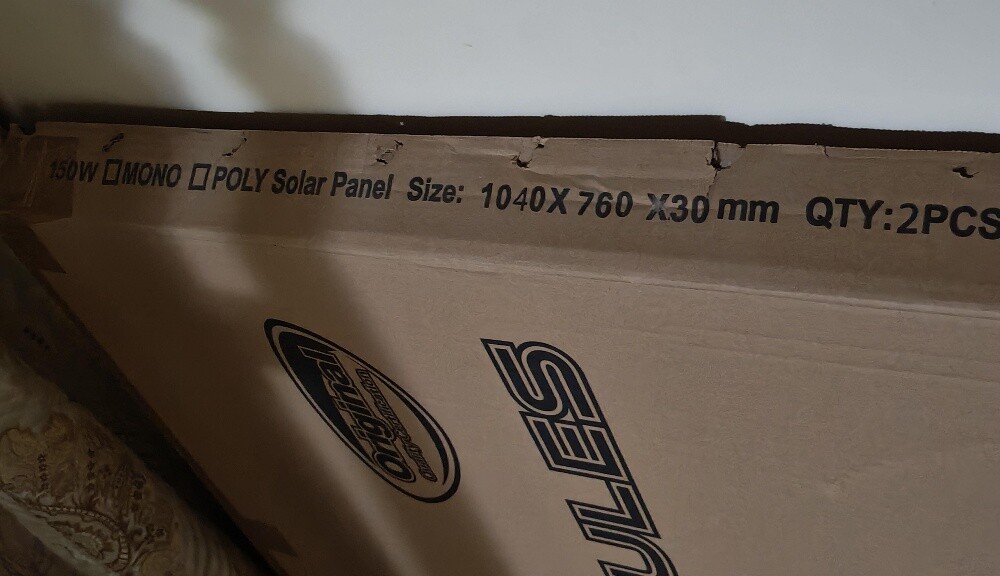 solar panels 150w each - 2