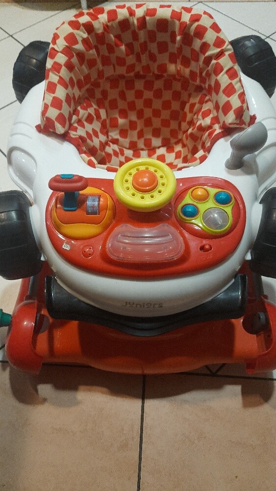 baby walker and high chair - 1