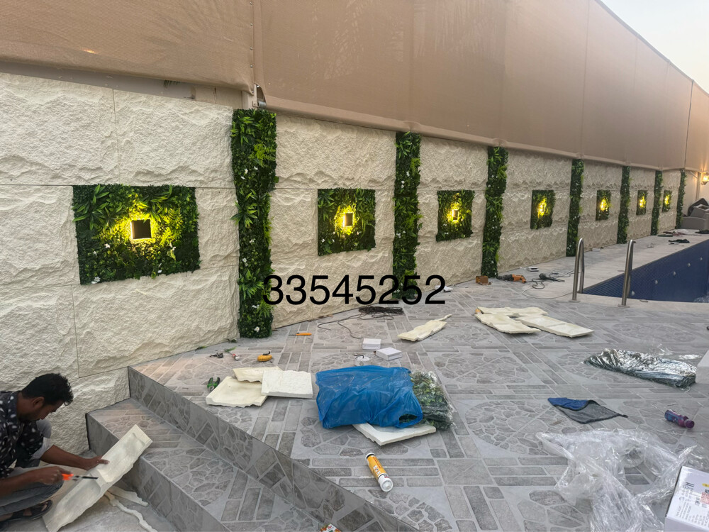 ديكورات خارجية بديل خشب وعشب - 8