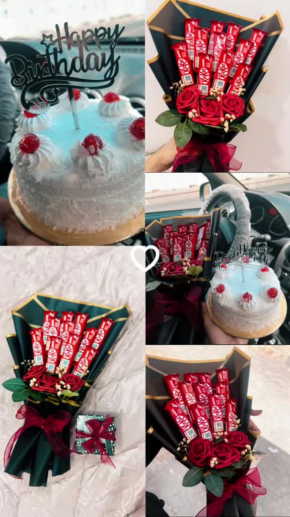flower bouquet and chocolate bouque - 1