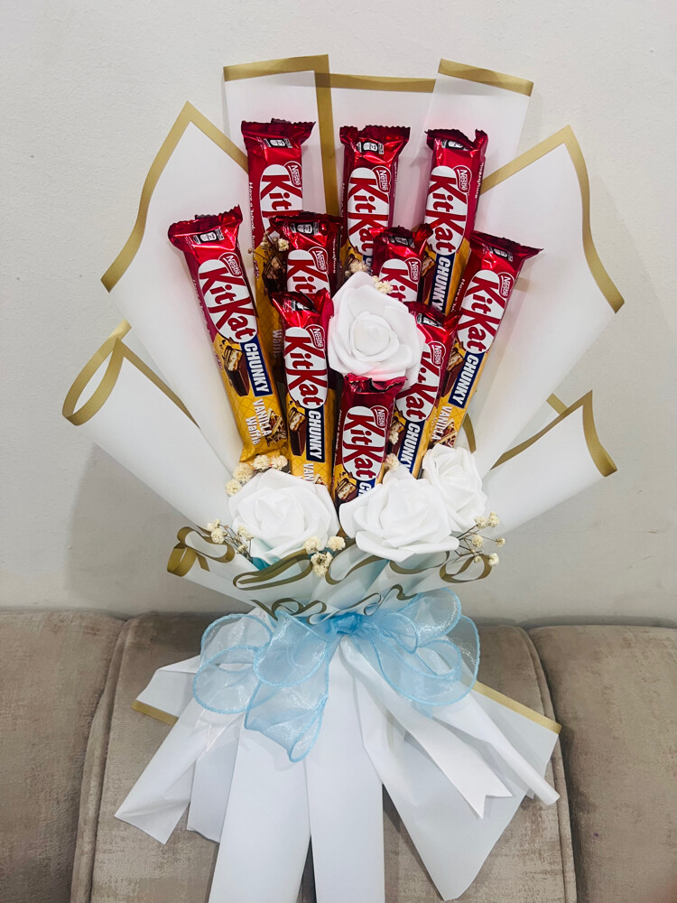 flower bouquet and chocolate bouque - 10