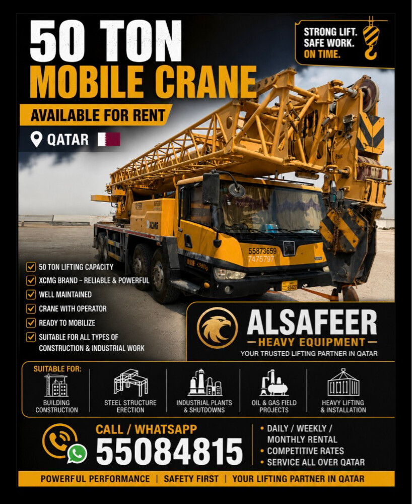 800 for rent 50 Ton xmg  - 1