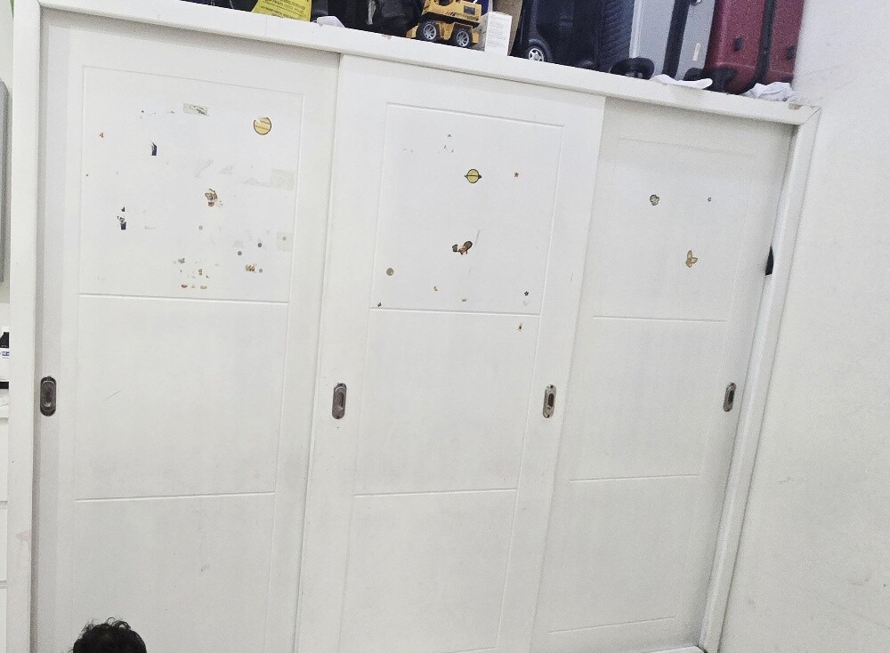 bed with metress and cupboard - 1