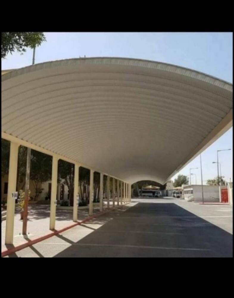 مظلات مواقف سيارات من الصفائح الم - 10
