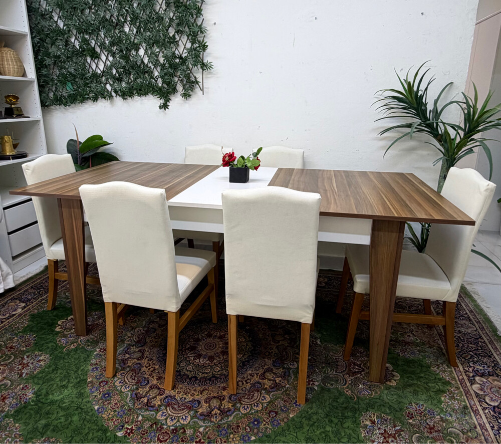 New dining table with 6 chair  - 4