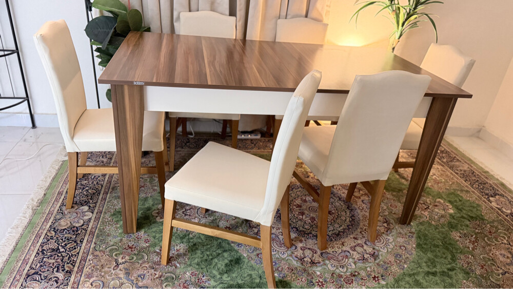New dining table with 6 chair  - 11