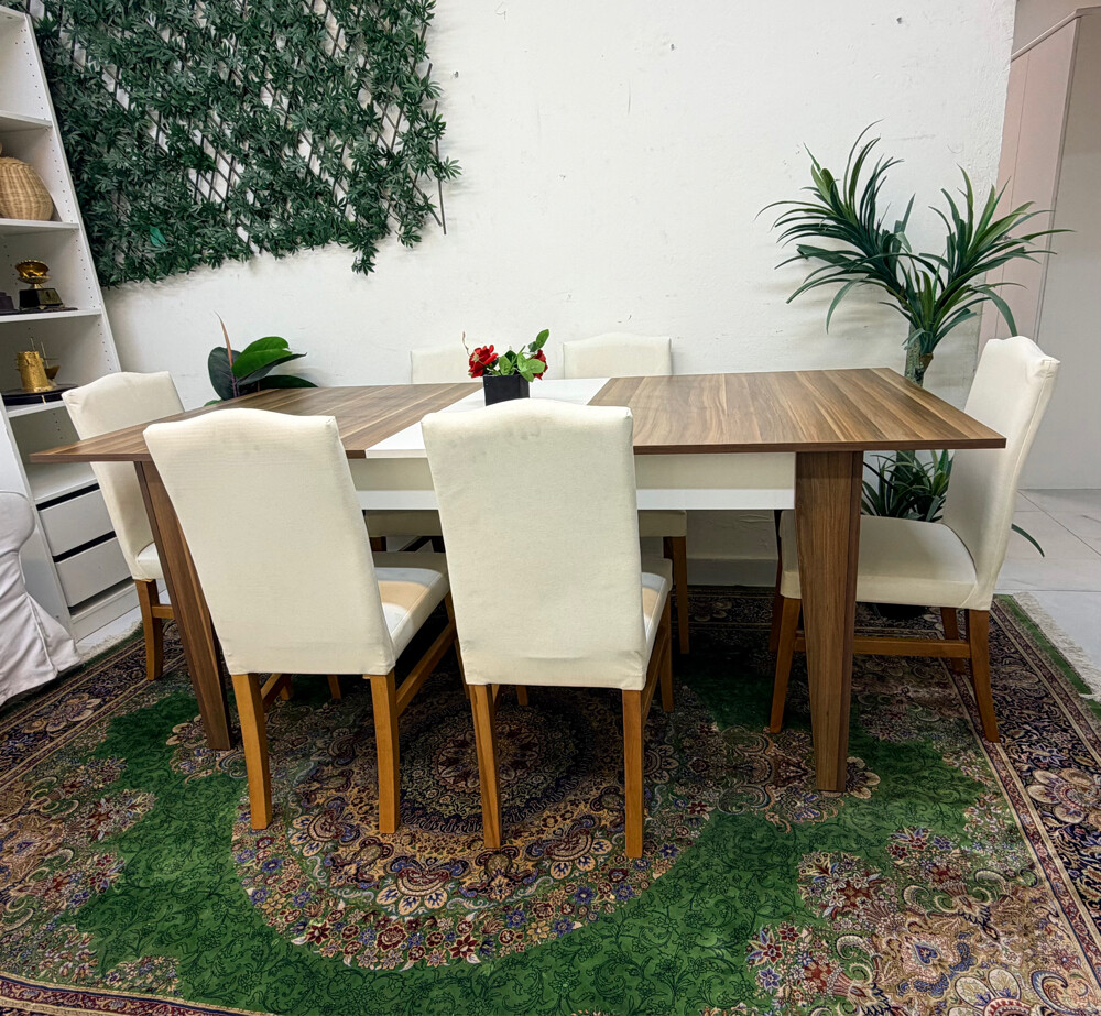 New dining table with 6 chair  - 5