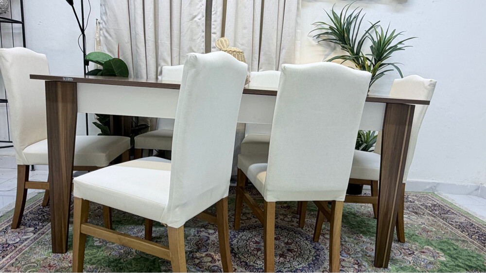 New dining table with 6 chair  - 17