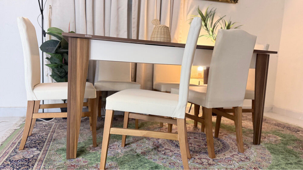 New dining table with 6 chair  - 13