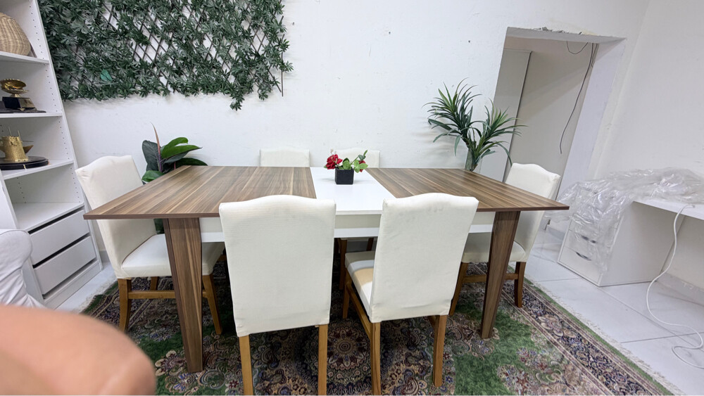 New dining table with 6 chair  - 2